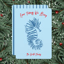 Search for seahorse christmas cards Blue