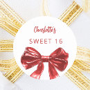 Search for red sweet 16 stickers Elegant