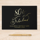 Search for 80th birthday guest books 80 and fabulous