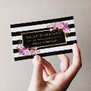 Search for black and purple business cards Salon