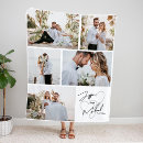 Search for wedding anniversary photo blankets Calligraphy