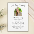 Search for memorial service death anniversary invitations Funeral