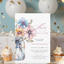 Search for floral mason jar invitations Boho