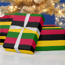 Search for african flag wrapping paper Red