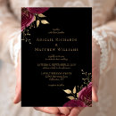 Search for red black gold invitations Modern