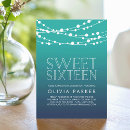 Search for teal sweet 16 invitations Summer