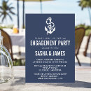 Search for anchor engagement party invitations Navy