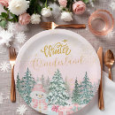 Search for pink snowflake plates Onederful