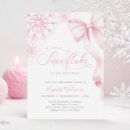 Search for pink snowflake baby shower invitations A little snowflake