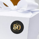 Search for black and gold 50th birthday stickers Milestone