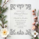 Search for silver rehearsal dinner invitations Winter