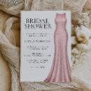 Search for rose bridal shower invitations Gown
