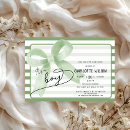 Search for green baby boy shower invitations Script calligraphy