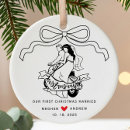 Search for bride to be christmas tree decorations Our first christmas
