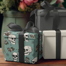 Search for victorian steampunk wrapping paper Skull