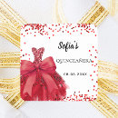 Search for red dress stickers White