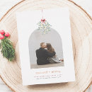 Search for mistletoe photo christmas cards Minimalist