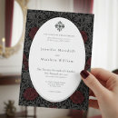 Search for gothic style invitations Red roses