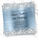Search for light blue 18th birthday invitations Silver
