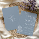 Search for minimalist dusty blue invitations Classy modern minimal