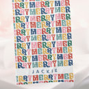 Search for retro christmas tea towels Merry and bright