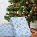 Search for silver snowflake wrapping paper Blue