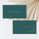 Search for teal business cards Elegant
