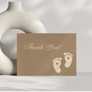 Search for baby footprints thank you cards Minimalist