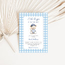 Search for little slugger baby shower invitations Blue