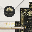 Search for glitter crown stickers Mis quince anos