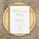 Search for gold retirement party invitations Script