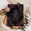 Search for midnight wedding invitations Moody romance