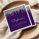 Search for 50th purple napkins Milestone