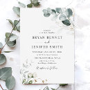 Search for outdoorsy wedding invitations Watercolor eucalyptus