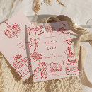 Search for red wedding invitations Illustrated