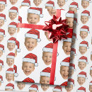 Search for santa head wrapping paper Face