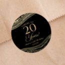 Search for 20th stickers Birthday party