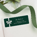 Search for green ribbon return address labels Bow
