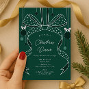 Search for bow christmas invitations Green