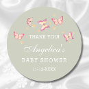 Search for green baby shower thank you stickers Pink