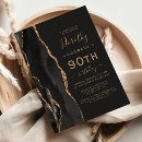 Search for black 90th invitations Modern