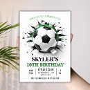 Search for soccer birthday invitations Boys birthday party