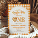 Search for pie birthday invitations Our little cutie pie