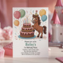 Search for horse 1st birthday invitations First birthday party