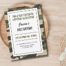 Search for military green camo invitations Modern