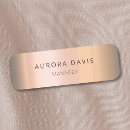 Search for rose gold name tags Business
