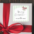 Search for green bow stickers Merry christmas