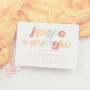 Search for colorful christmas invitations Jingle and mingle