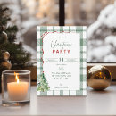 Search for green christmas invitations Red bow