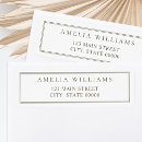 Search for modern return address labels Elegant